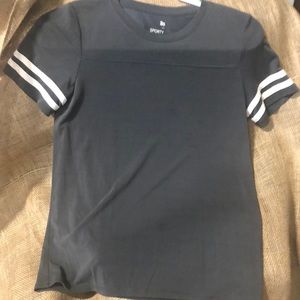 Gray sport sleeve tee